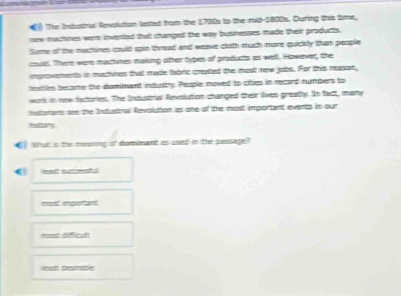 the industrial revolution lasted from the 1700s to the mid - 1800s. dur…