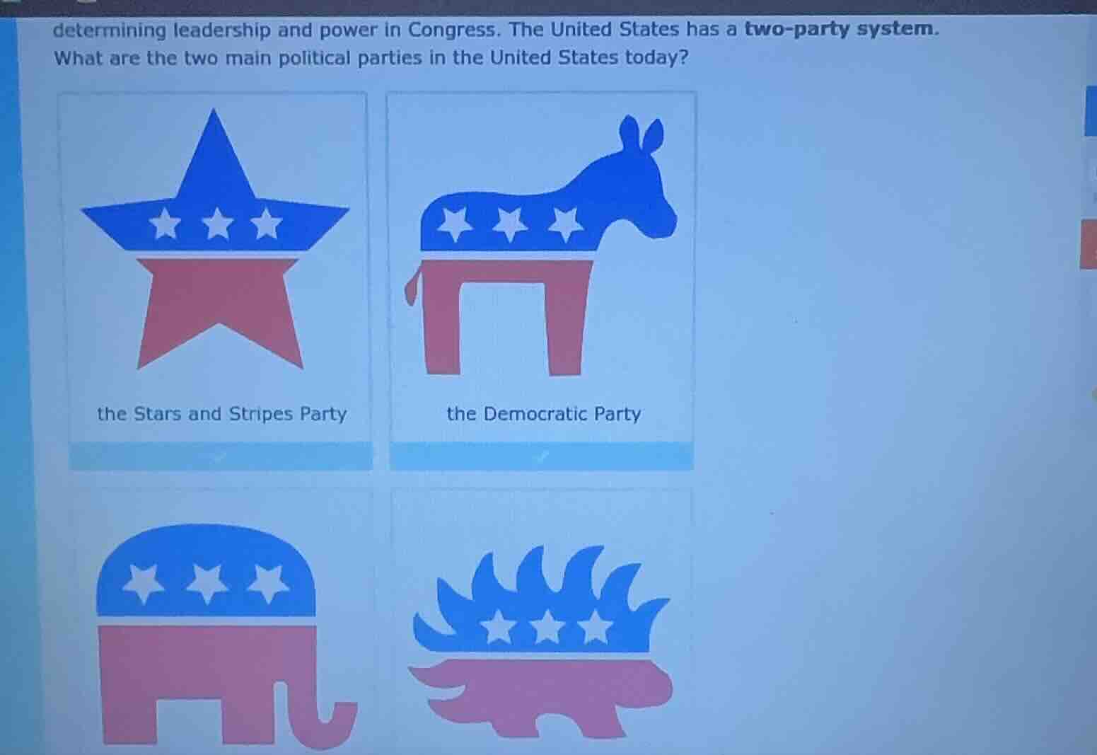 determining leadership and power in congress. the united states has a t…