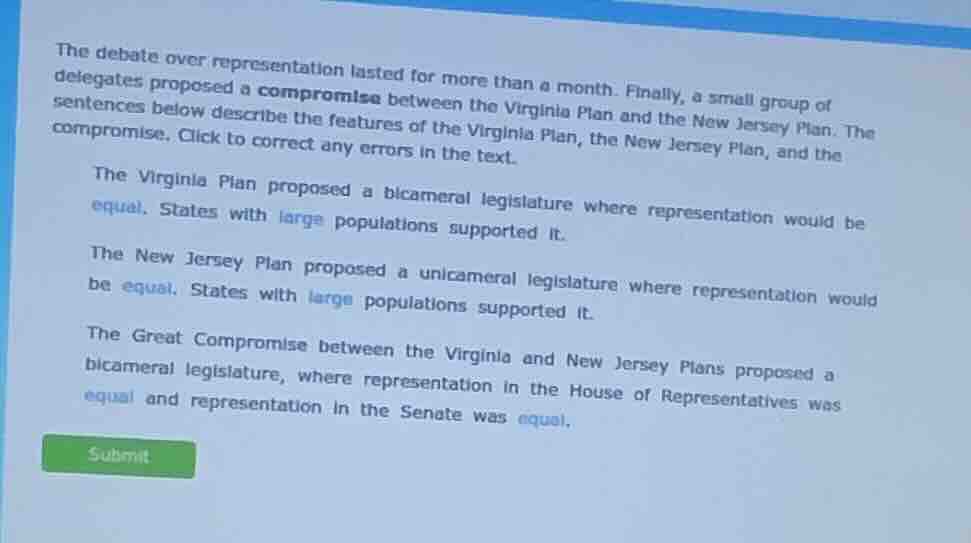 the debate over representation lasted for more than a month. finally, a…