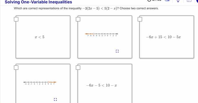 solving one-variable inequalities which are correct representations of …