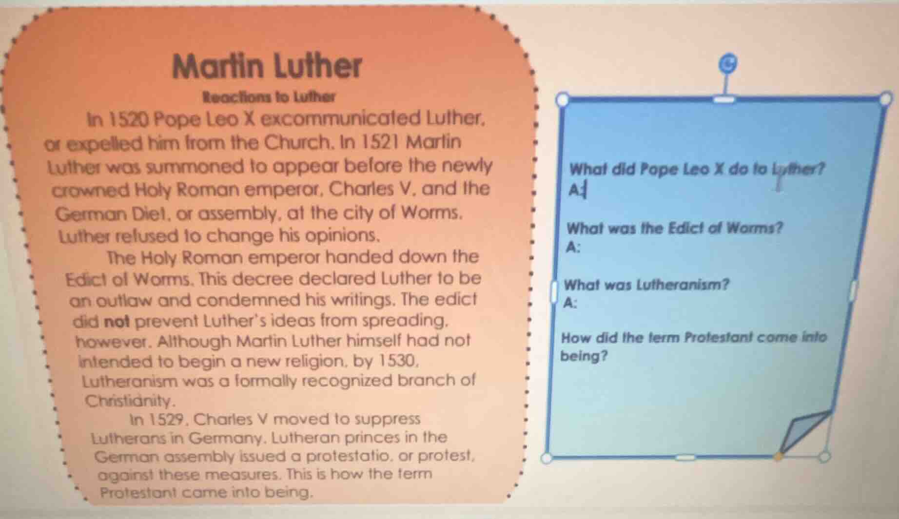 martin luther reactions to luther in 1520 pope leo x excommunicated lut…