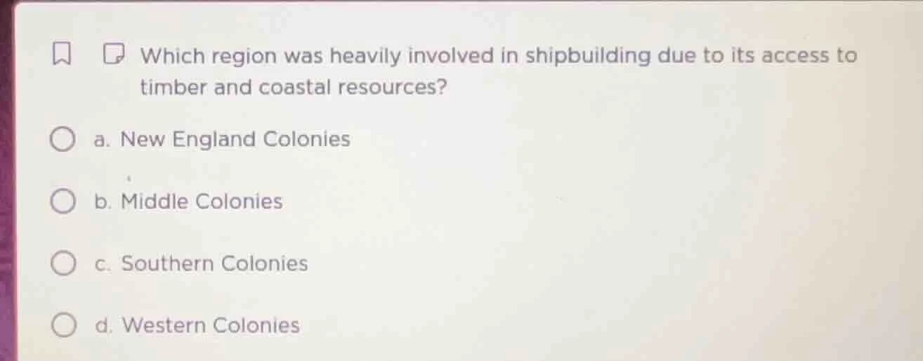 which region was heavily involved in shipbuilding due to its access to …