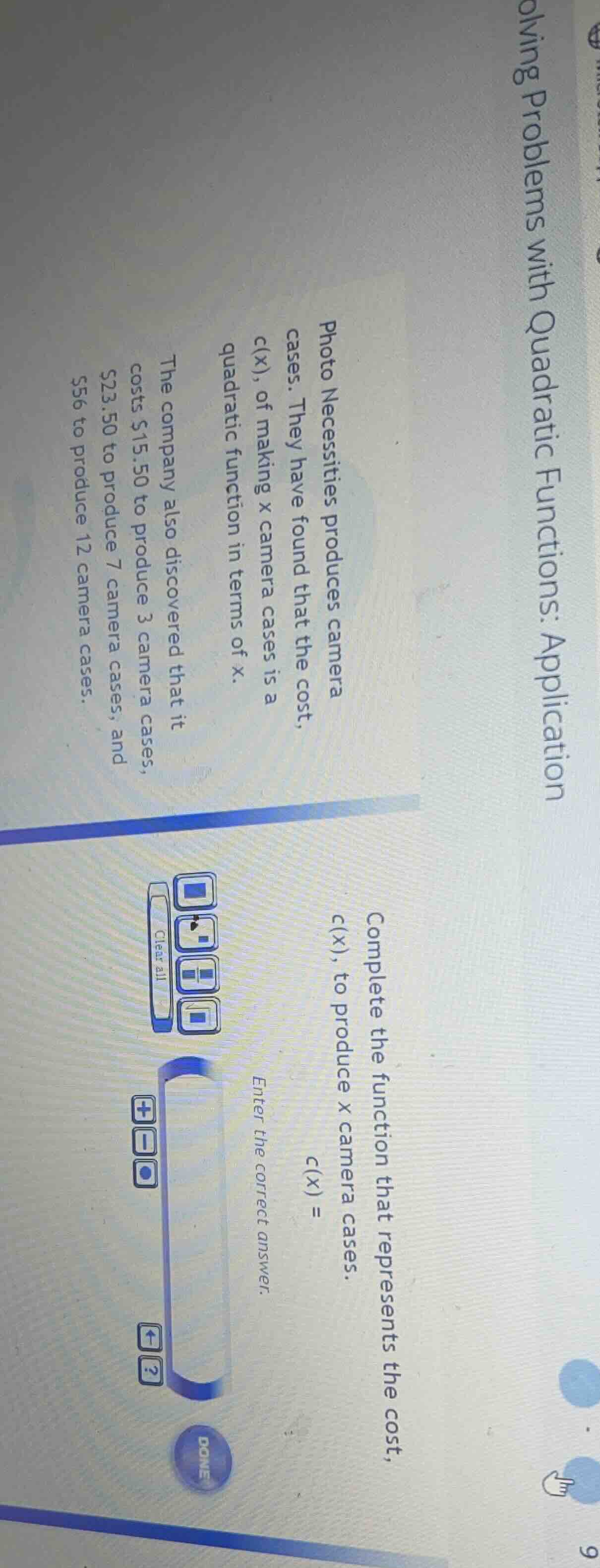 olving problems with quadratic functions: application photo necessities…