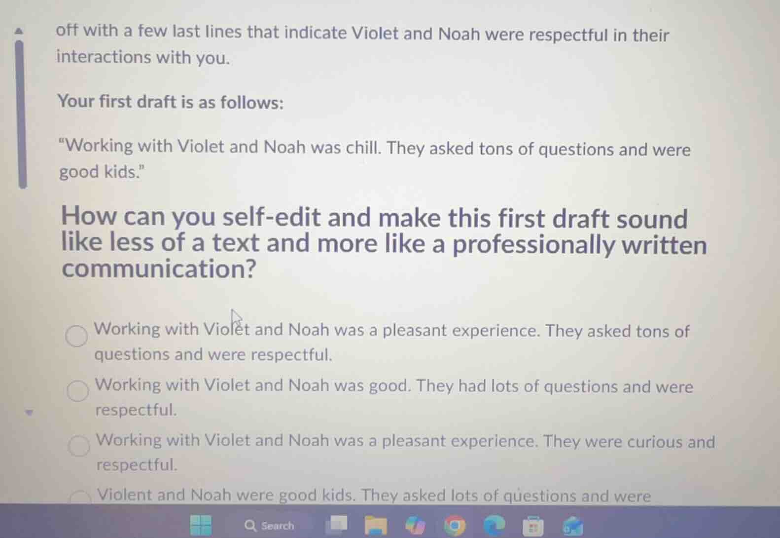 off with a few last lines that indicate violet and noah were respectful…