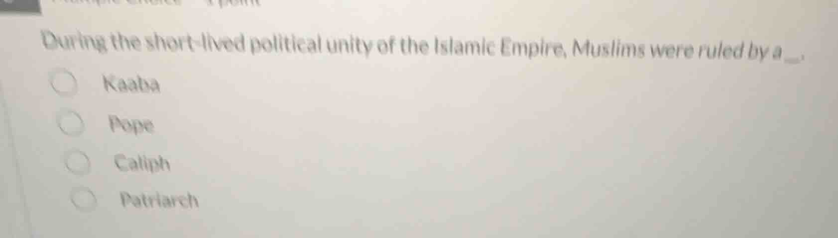 during the short - lived political unity of the islamic empire, muslims…