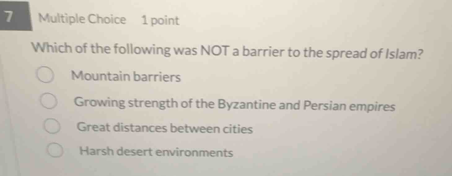 7 multiple choice 1 point which of the following was not a barrier to t…