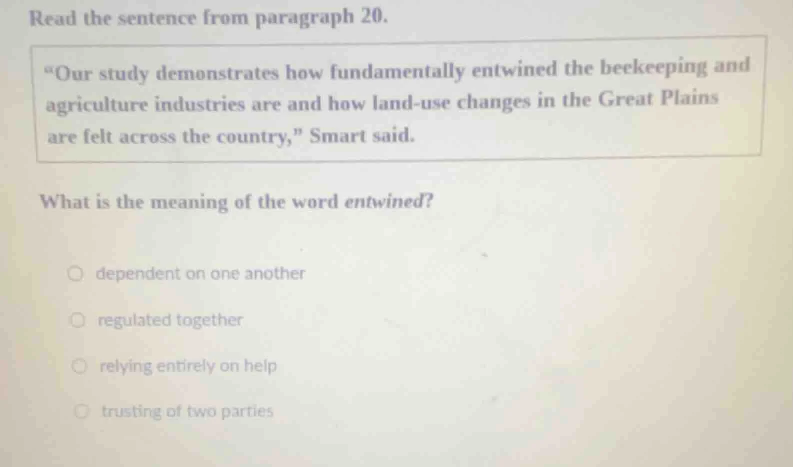 read the sentence from paragraph 20. \our study demonstrates how fundam…