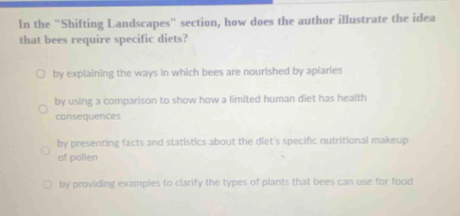 in the \shifting landscapes\ section, how does the author illustrate th…