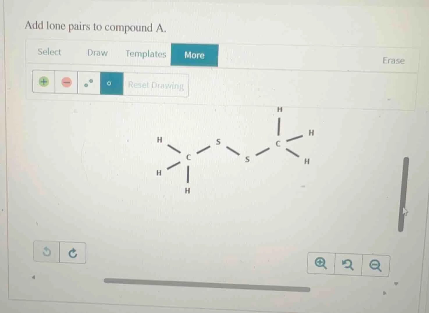 add lone pairs to compound a.