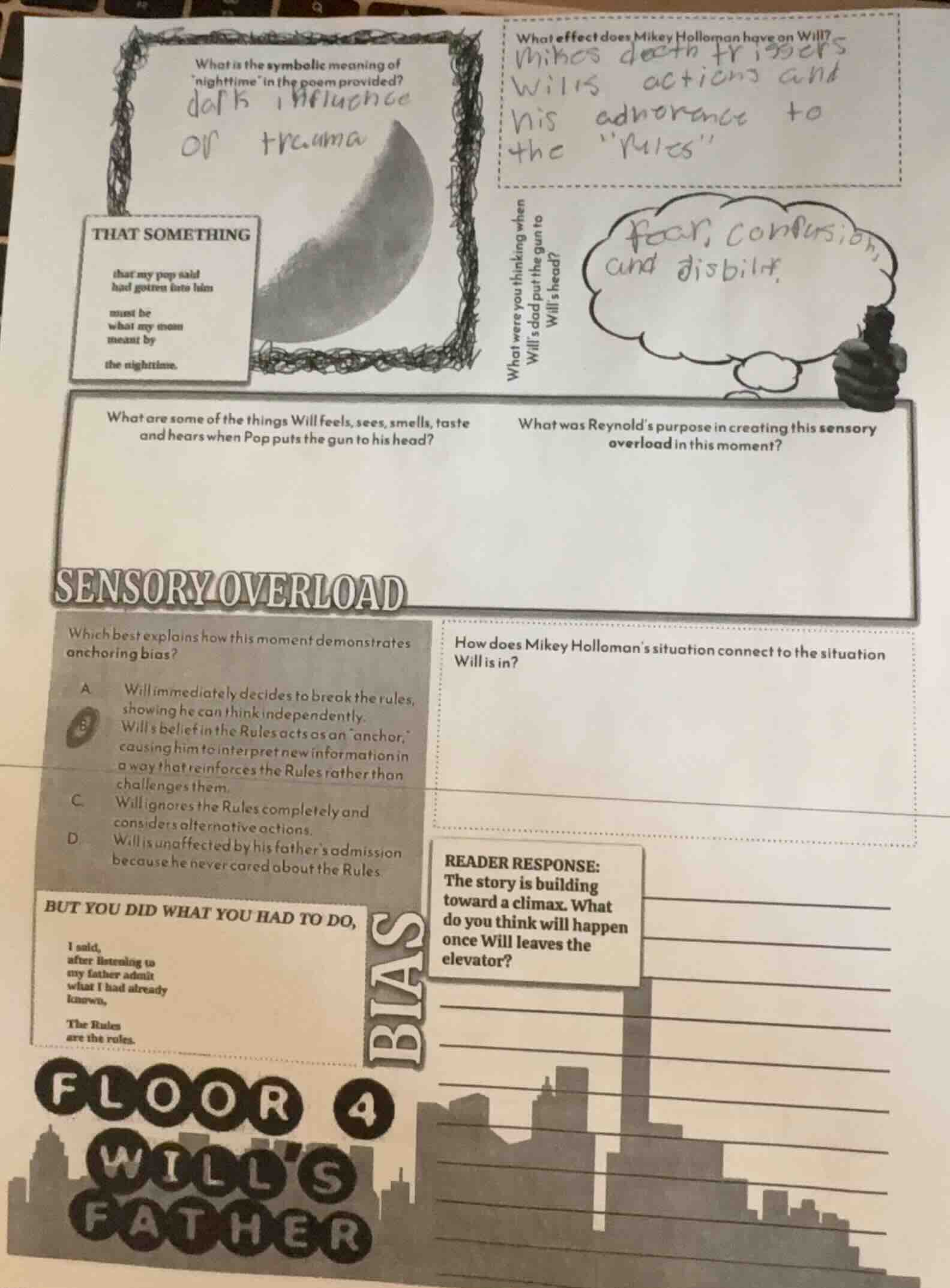 what is the symbolic meaning of nighttime in the poem provided? that so…