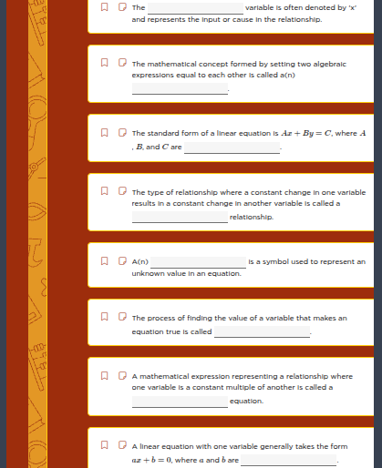 the ______ variable is often denoted by x and represents the input or c…