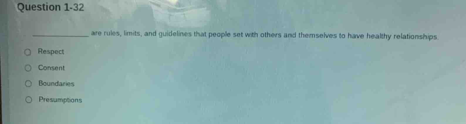 question 1-32 __________ are rules, limits, and guidelines that people …