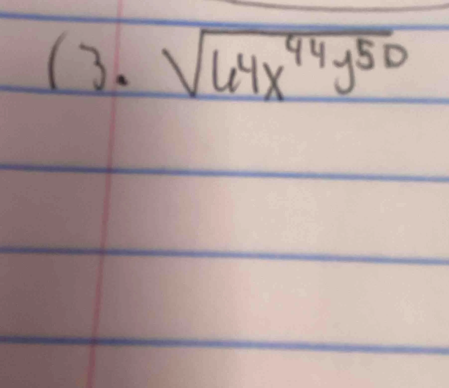 (3. √(u⁴x⁹⁴y⁵⁰)