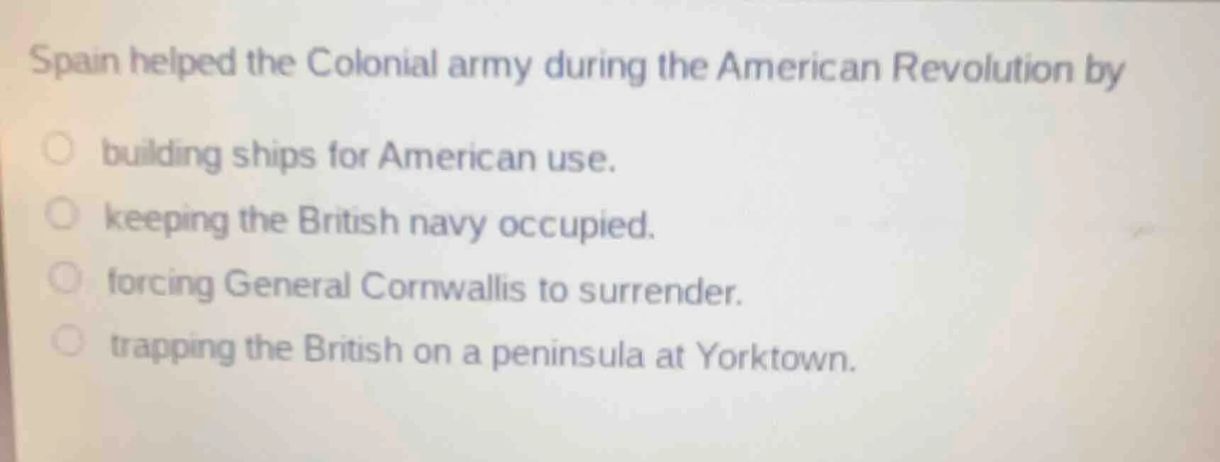 spain helped the colonial army during the american revolution by buildi…
