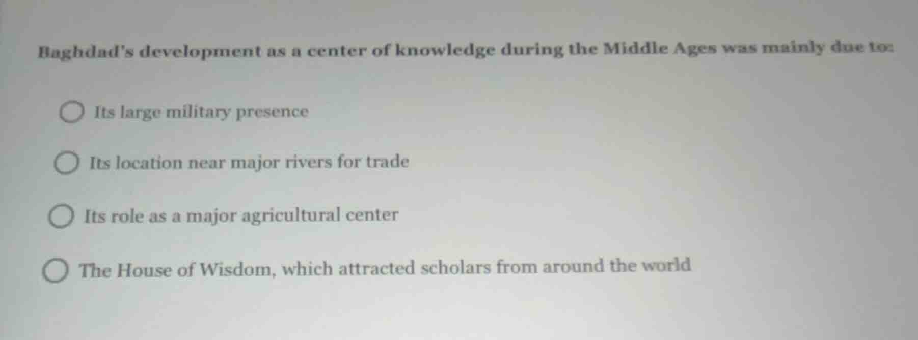 baghdad’s development as a center of knowledge during the middle ages w…