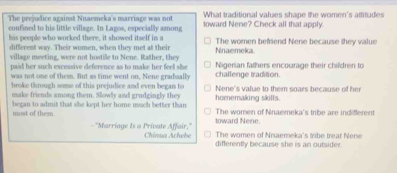 the prejudice against nnaemeka’s marriage was not confined to his littl…