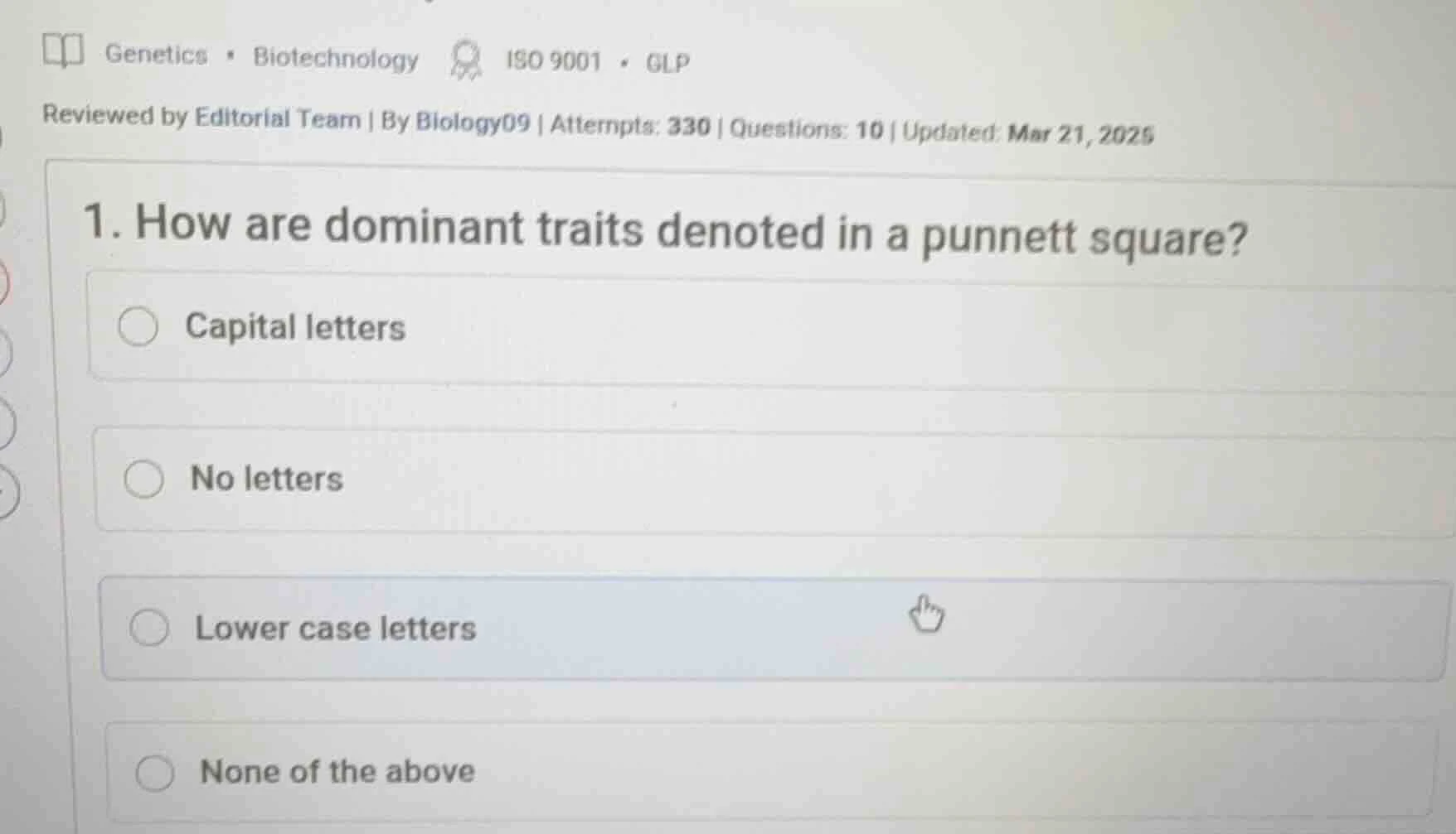 genetics • biotechnology iso 9001 • glp reviewed by editorial team | by…