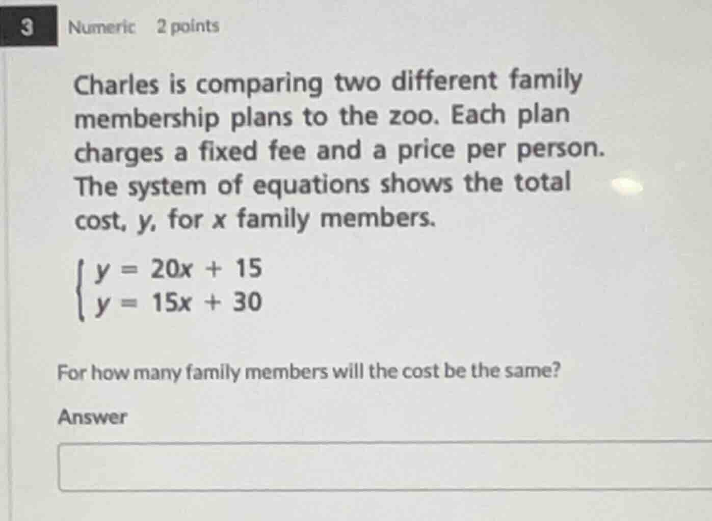 3 numeric 2 points charles is comparing two different family membership…