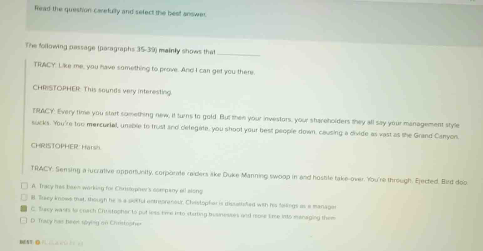 read the question carefully and select the best answer. the following p…