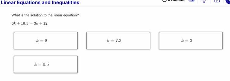 linear equations and inequalities what is the solution to the linear eq…