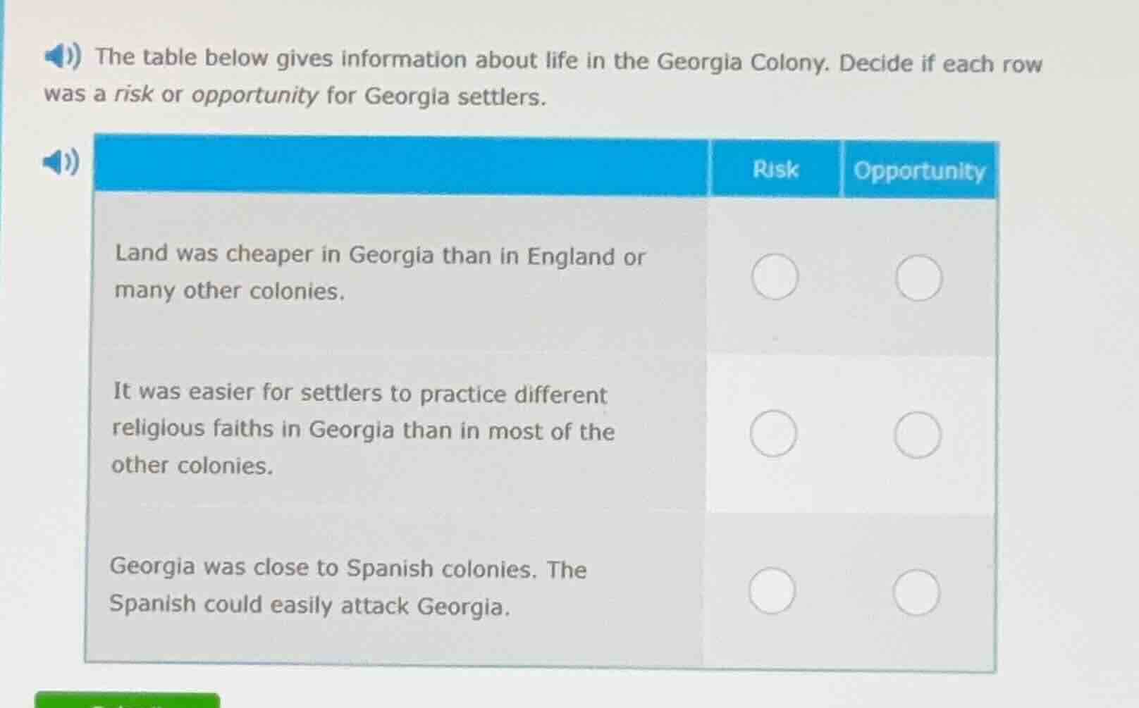 the table below gives information about life in the georgia colony. dec…
