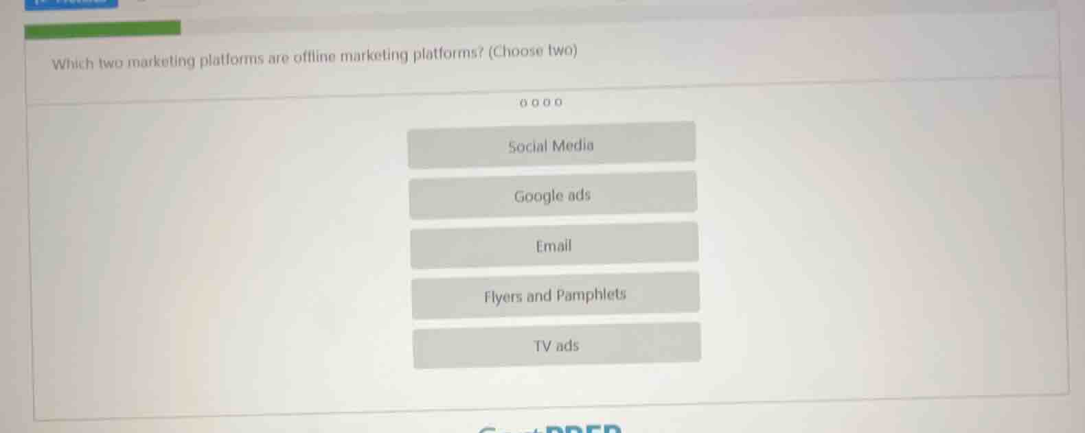 which two marketing platforms are offline marketing platforms? (choose …