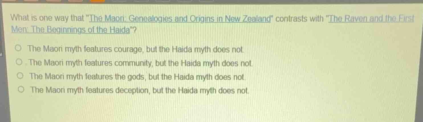 what is one way that \the maori: genealogies and origins in new zealand…