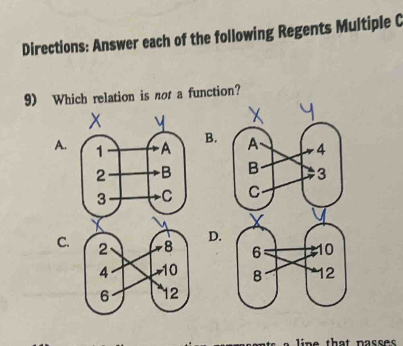 directions: answer each of the following regents multiple c 9) which re…