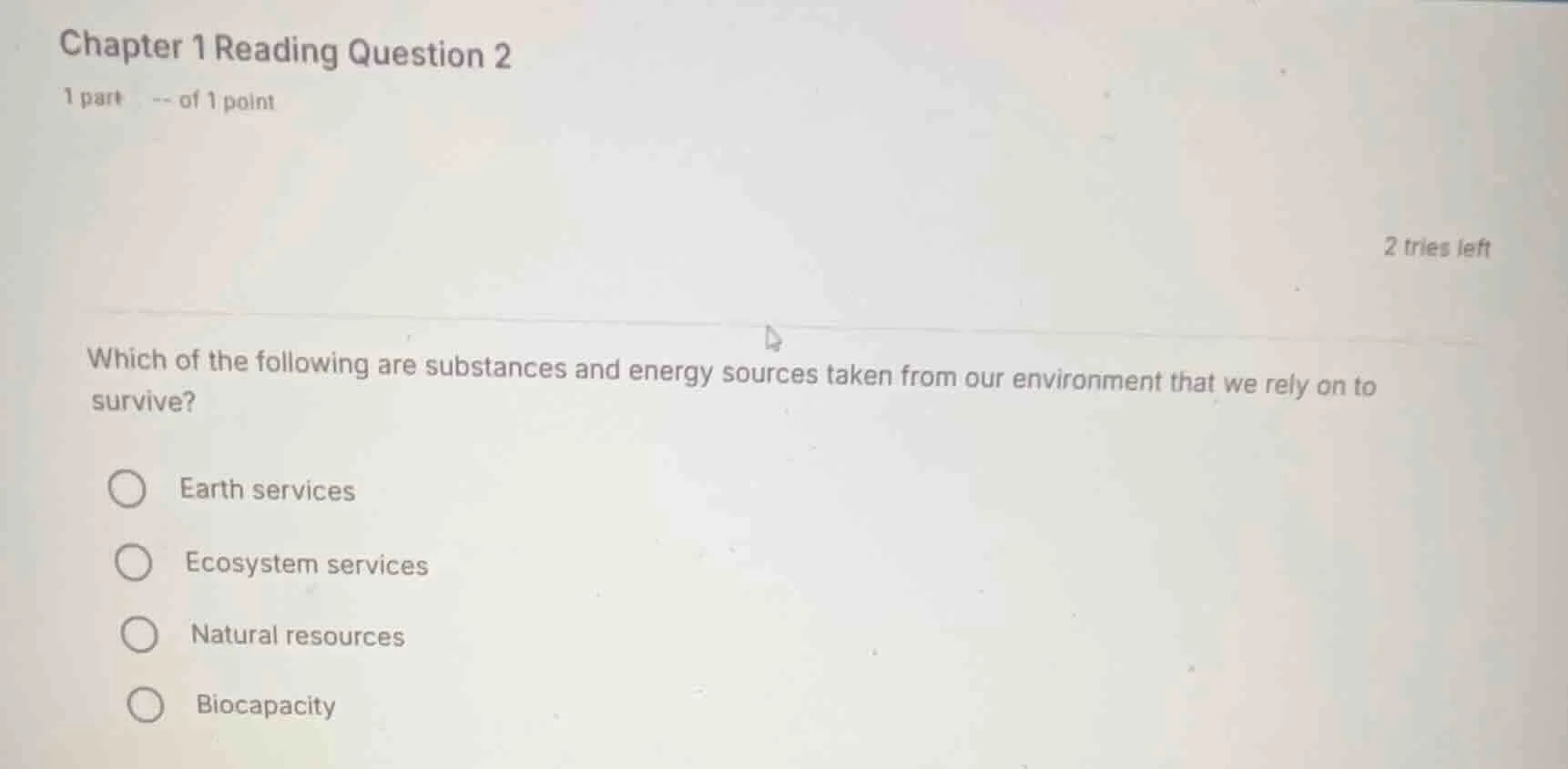 chapter 1 reading question 2 1 part -- of 1 point 2 tries left which of…