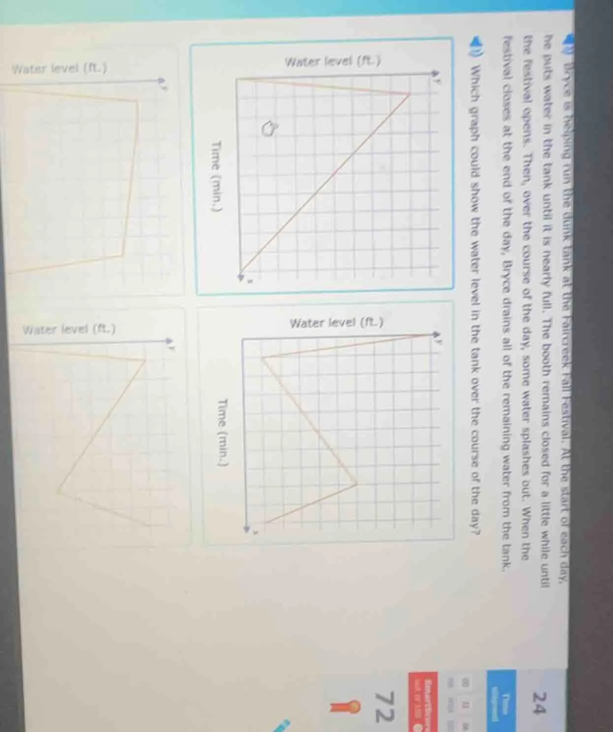 bryce is helping run the dunk tank at the hancock fall festival. at the…