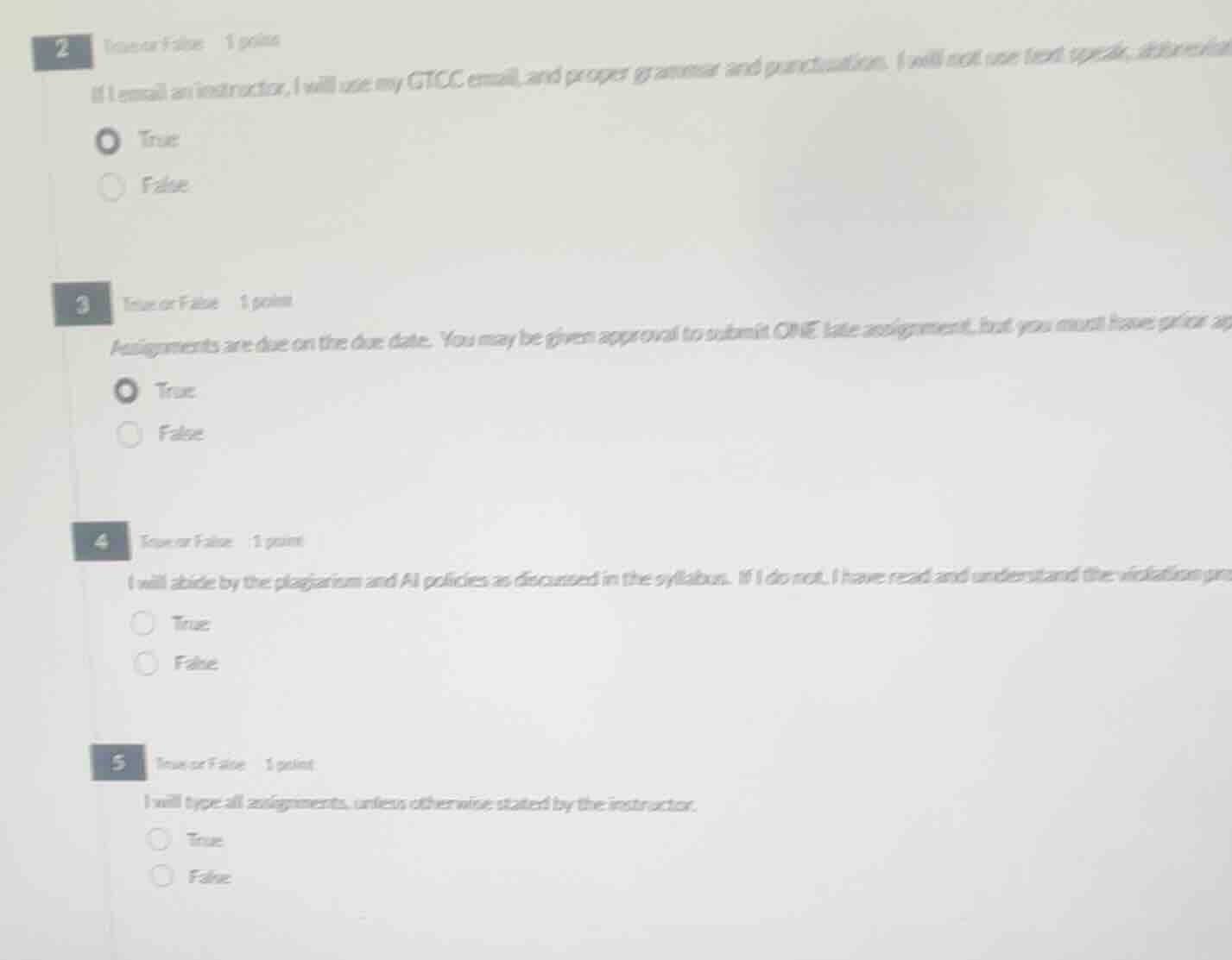2 true or false 1 point if i email an instructor, i will use my gtcc em…