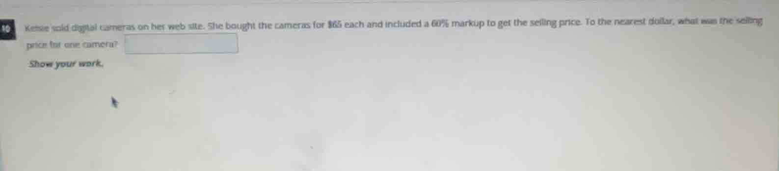 katie sold digital cameras on her web site. she bought the cameras for …