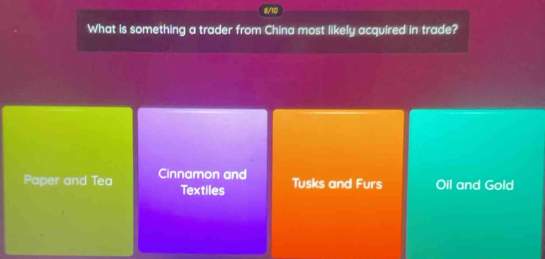 what is something a trader from china most likely acquired in trade? pa…