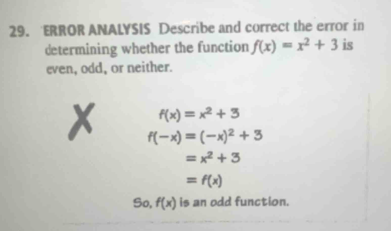 29. error analysis describe and correct the error in determining whethe…