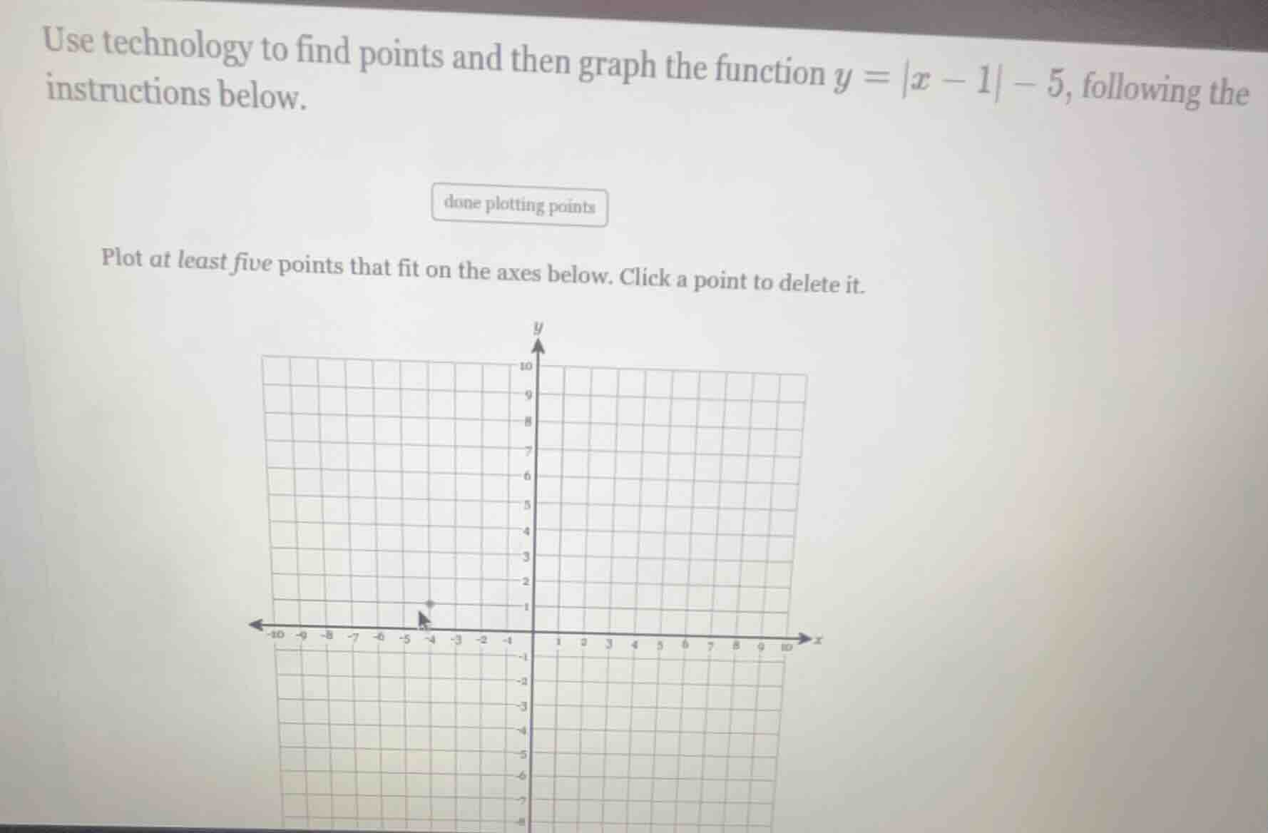 use technology to find points and then graph the function $y = |x - 1| …