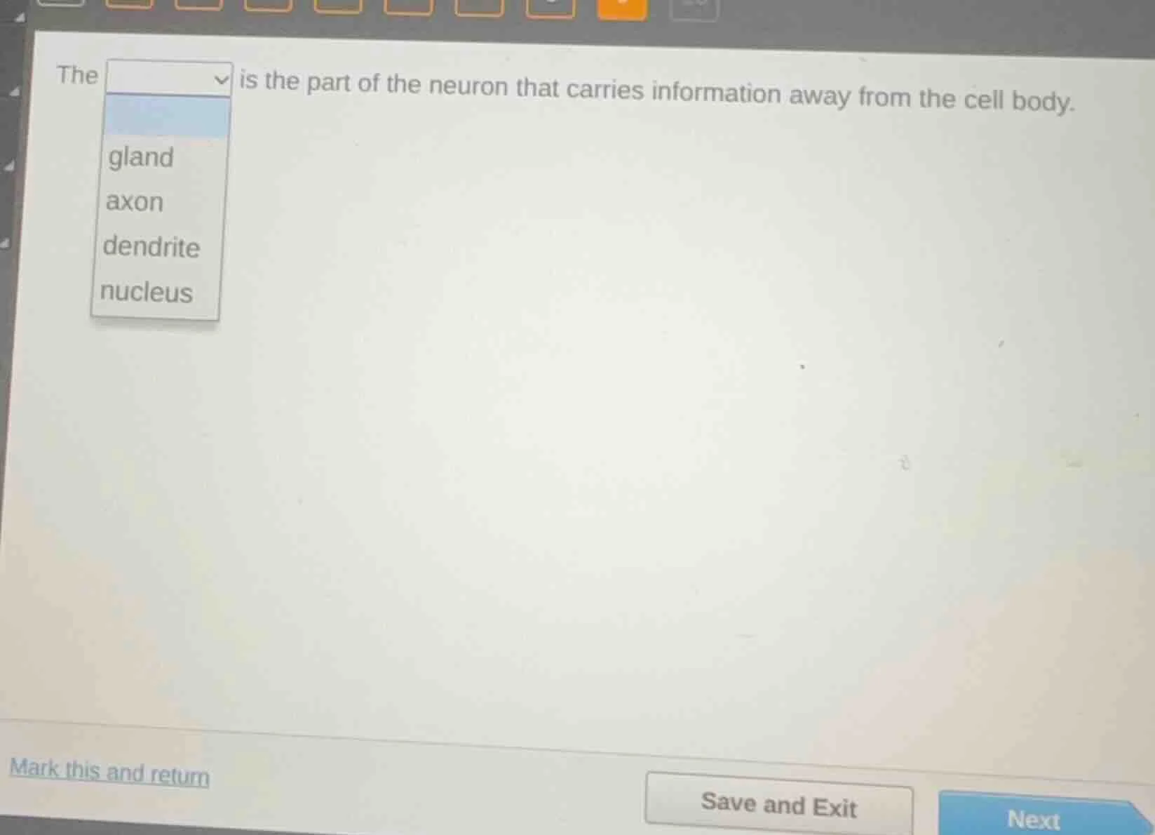 the is the part of the neuron that carries information away from the ce…