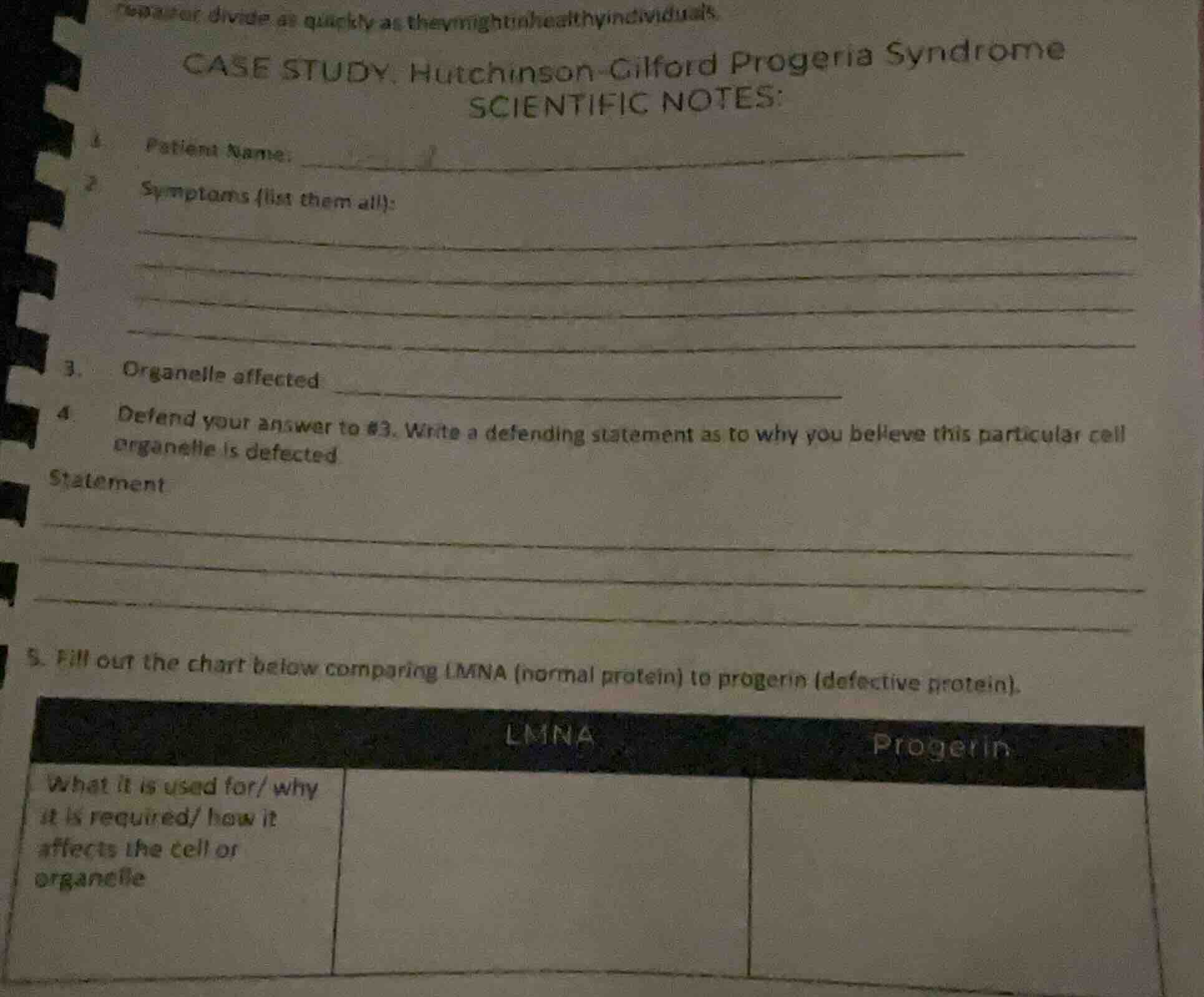 case study: hutchinson-gilford progeria syndrome scientific notes: 1. p…