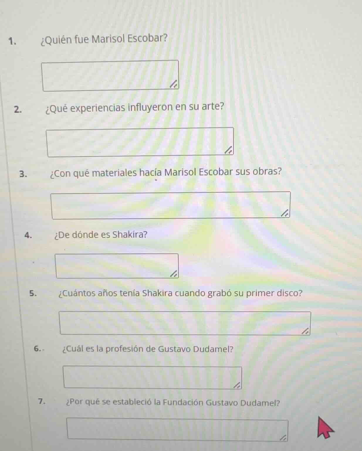 1. ¿quién fue marisol escobar? 2. ¿qué experiencias influyeron en su ar…