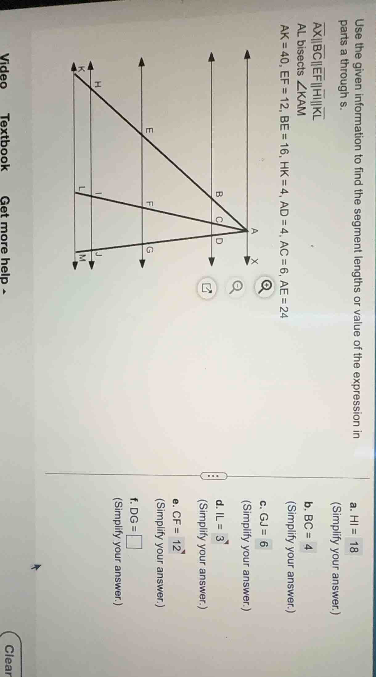 use the given information to find the segment lengths or value of the e…