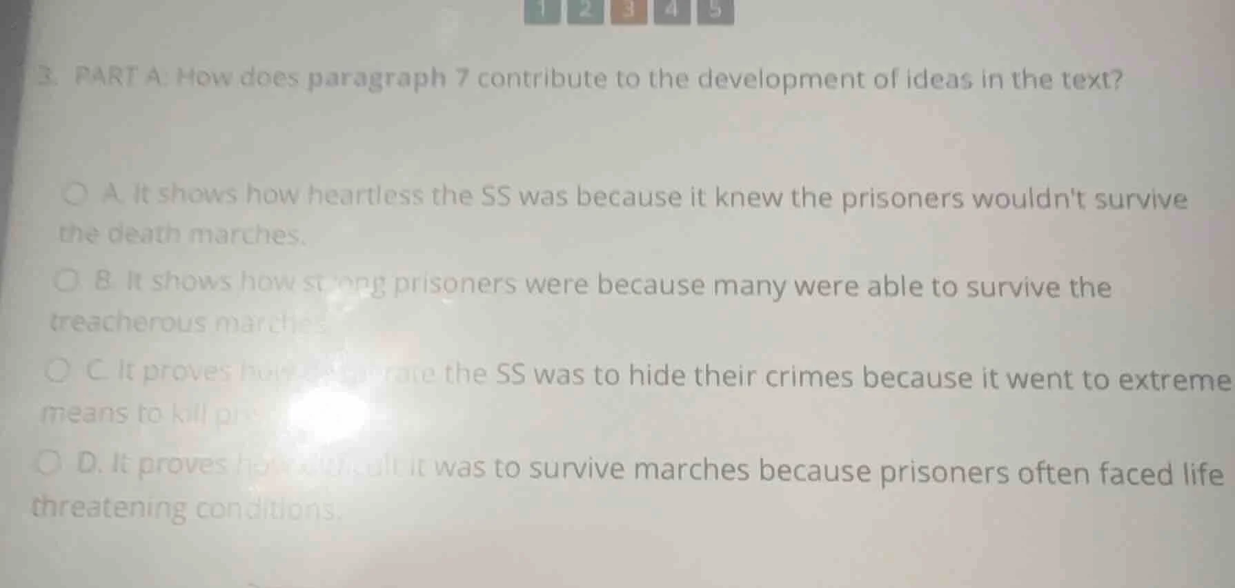 3. part a: how does paragraph 7 contribute to the development of ideas …