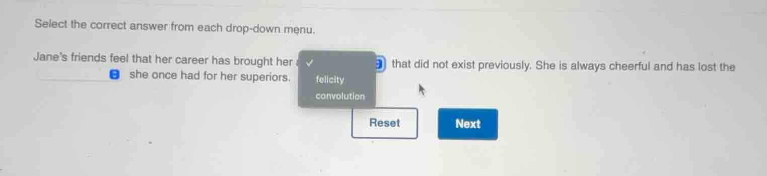 select the correct answer from each drop - down menu. jane’s friends fe…