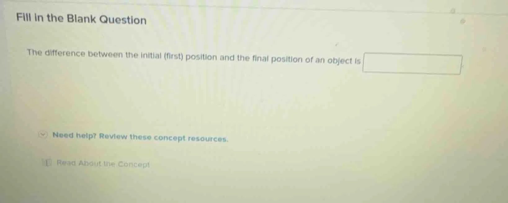 fill in the blank question the difference between the initial (first) p…