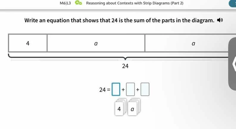 m6|l3 reasoning about contexts with strip diagrams (part 2) write an eq…