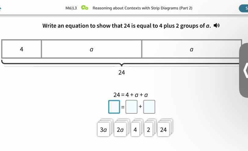 m6|l3 reasoning about contexts with strip diagrams (part 2) write an eq…
