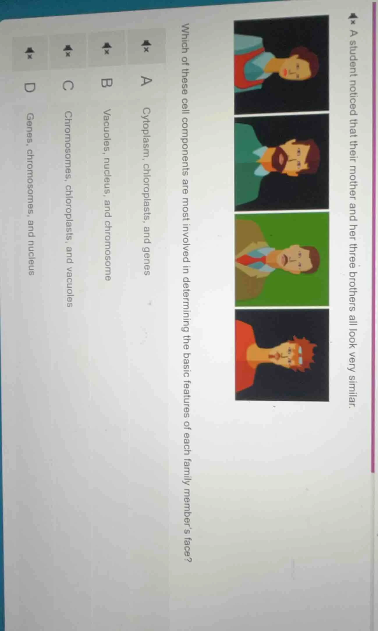 which of these cell components are most involved in determining the bas…