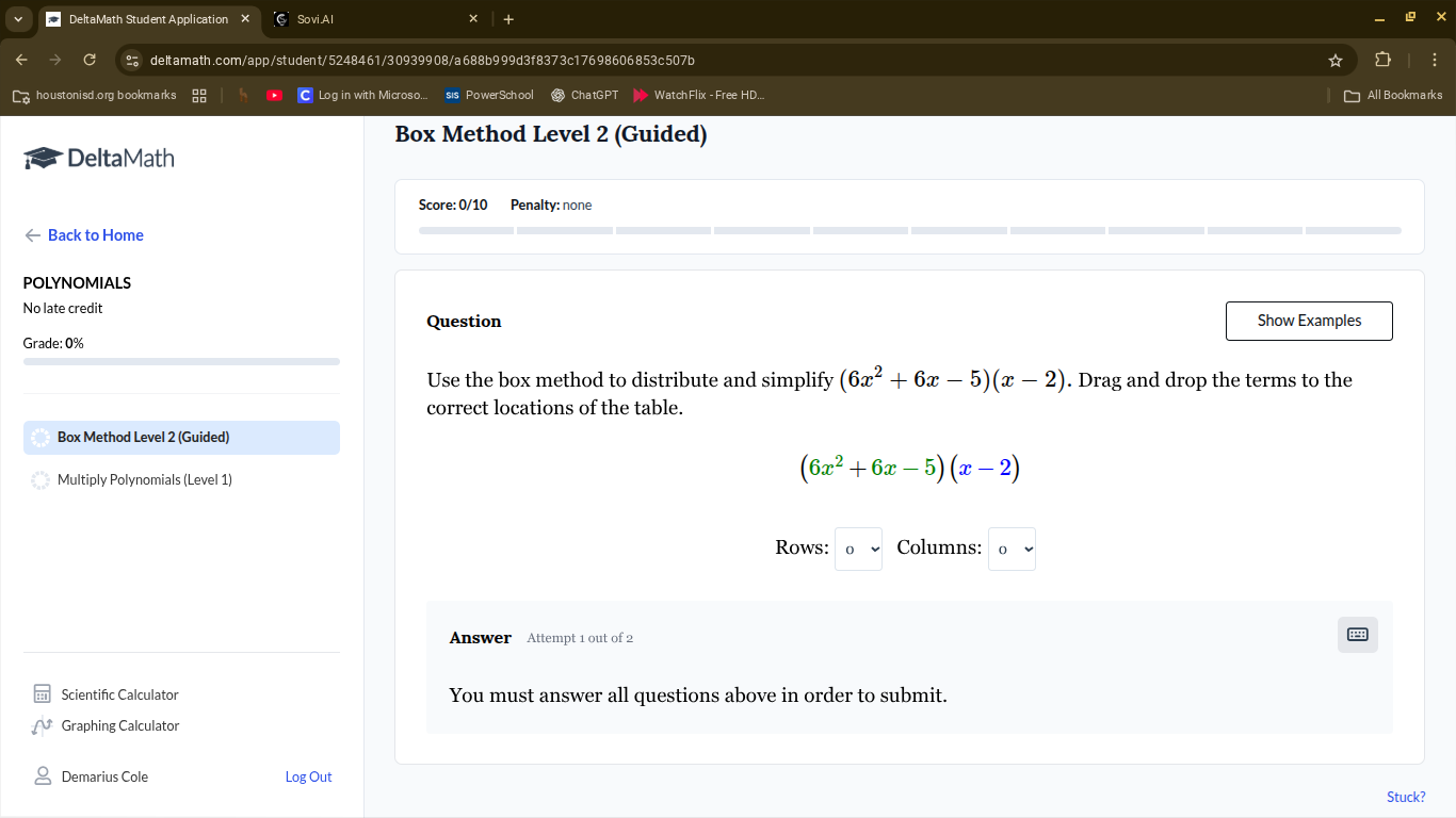 box method level 2 (guided) score: 0/10 penalty: none question use the …