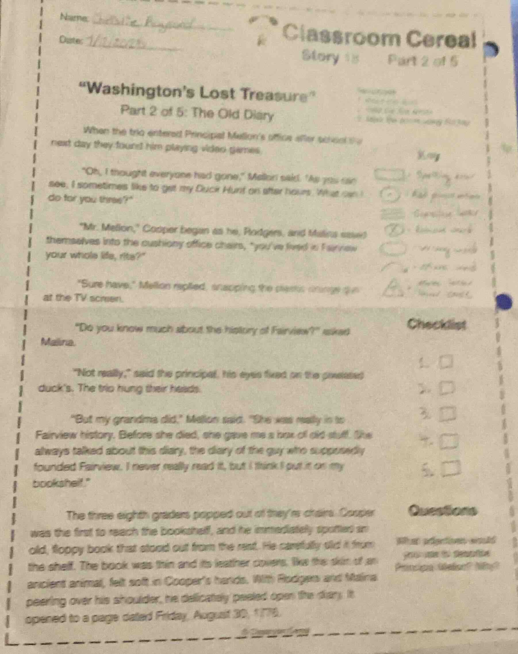 name: date: classroom cereal story 18 part 2 of 5 \washingtons lost tre…