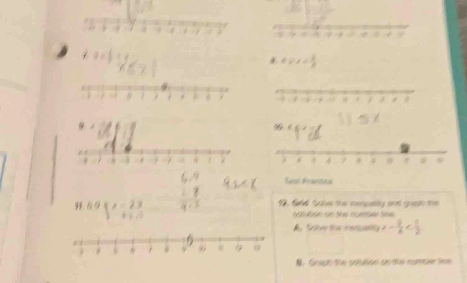 1. \\( x + \\frac{1}{4} = 2 \\frac{1}{2} \\)\ 8. \\( 4.2 > x + \\frac{3…