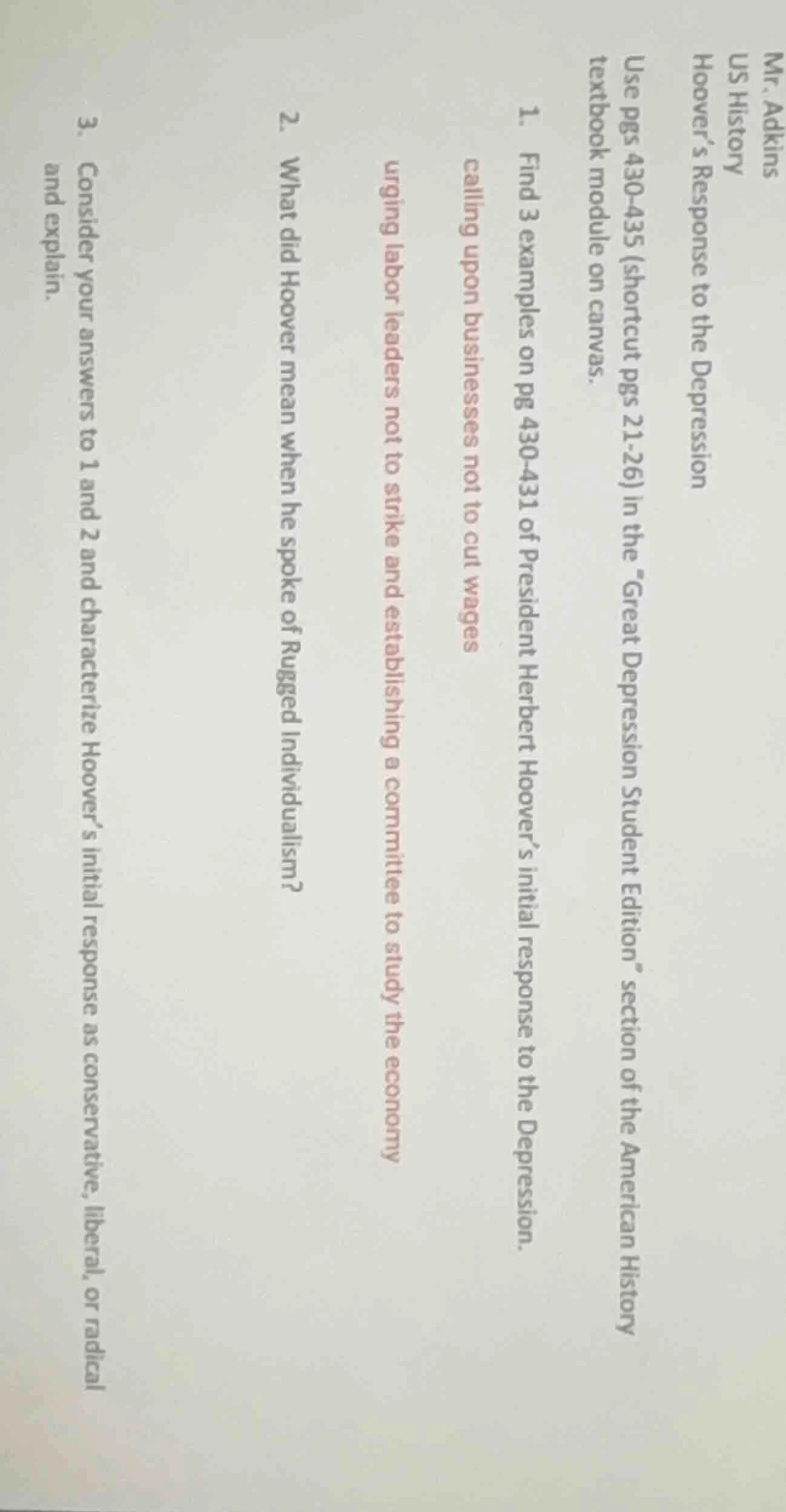 mr. adkins us history hoover’s response to the depression use pgs 430 -…