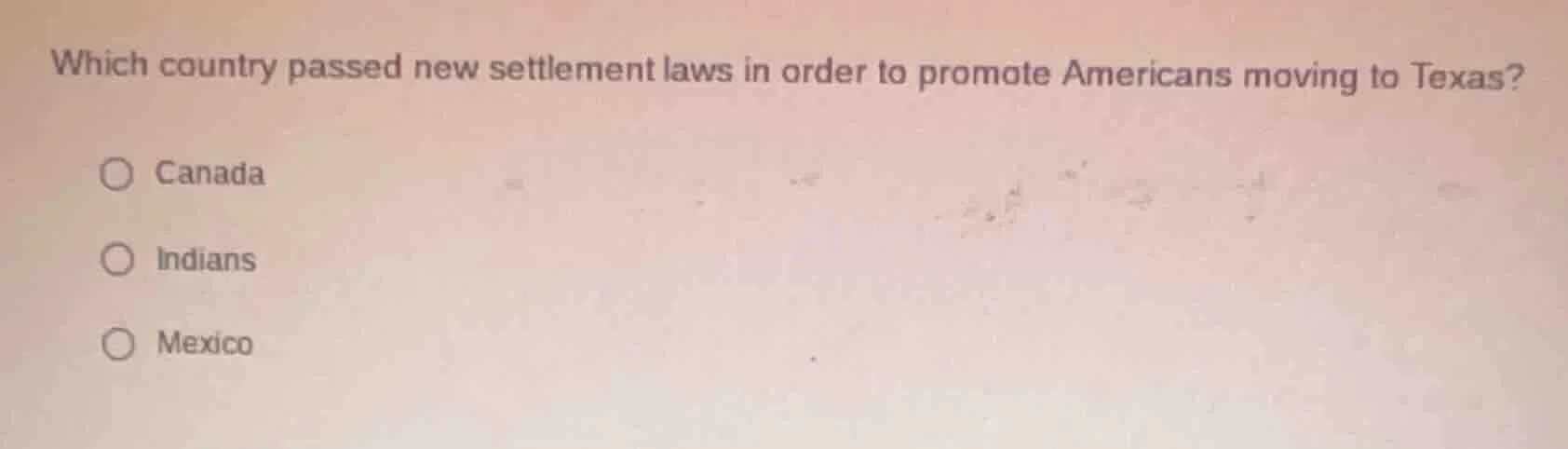 which country passed new settlement laws in order to promote americans …
